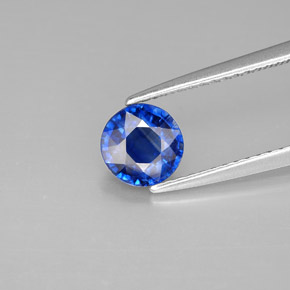 Cianite naturale blu da 0,96 ct, taglio rotondo, VS-SI