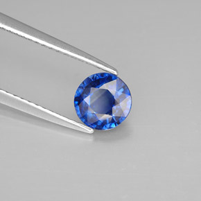 Cianite naturale blu da 0,96 ct, taglio rotondo, VS-SI
