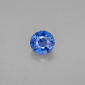Cianite naturale blu da 1,15 ct, taglio rotondo, VS-SI