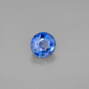 Cianite naturale blu da 1,15 ct, taglio rotondo, VS-SI