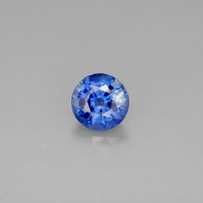 Cianite naturale blu da 0,98 ct, taglio rotondo, VS