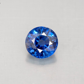 Cianite naturale blu da 1,02 ct, taglio rotondo, VS-SI