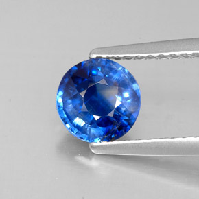 Cianite naturale blu da 1,17 ct, taglio rotondo, VS-SI