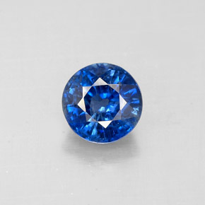 Cianite naturale blu da 1,13 ct, taglio rotondo, VS-SI