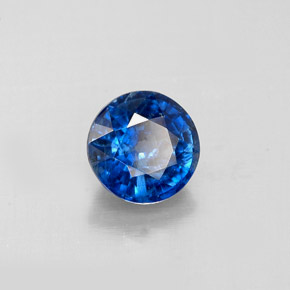 Cianite naturale blu da 1,13 ct, taglio rotondo, VS-SI