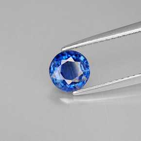 Cianite naturale blu da 1,05 ct, taglio rotondo, VS-SI