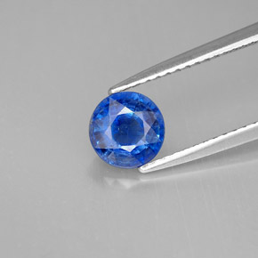 Cianite naturale blu da 1,03 ct, taglio rotondo, VS-SI