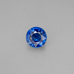 Cianite naturale blu da 1,04 ct, taglio rotondo, VS-SI