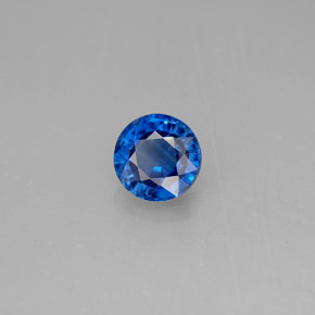 Cianite naturale blu da 1,04 ct, taglio rotondo, VS-SI