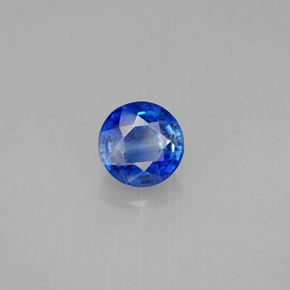 Cianite naturale blu da 1,14 ct, taglio rotondo, SI