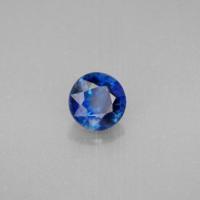 Cianite naturale blu da 1,04 ct, taglio rotondo, VS-SI