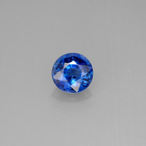 Cianite naturale blu da 0,92 ct, taglio rotondo, VS-SI