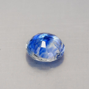 Cianite naturale blu da 0,88 ct, taglio rotondo, VS-SI