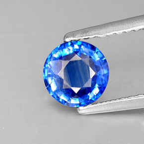 Cianite naturale blu da 0,97 ct, taglio rotondo, VS-SI