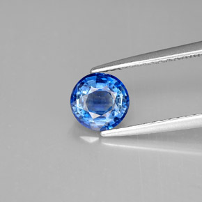 Cianite naturale blu da 1,08 ct, taglio rotondo, VS-SI