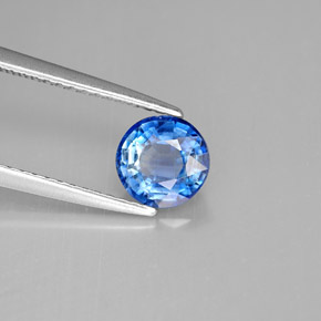 Cianite naturale blu da 1,08 ct, taglio rotondo, VS-SI