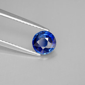 Cianite naturale blu da 0,86 ct, taglio rotondo, VS-SI