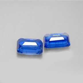 Cianite naturale blu da  ct, taglio smeraldo, VS-SI