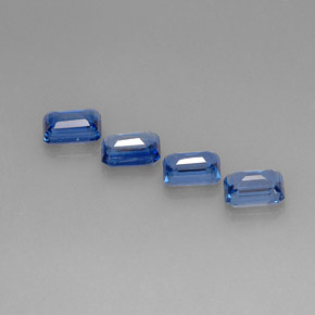 Cianite naturale blu da  ct, taglio smeraldo, VS-SI