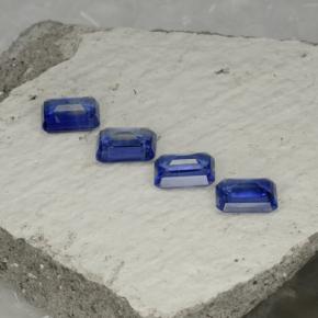 Cianite naturale blu da 5,30 ct, taglio smeraldo, VS-SI