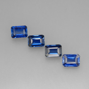 Cianite naturale blu da  ct, taglio smeraldo, VS-SI
