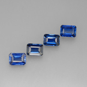 Cianite naturale blu da  ct, taglio smeraldo, VS-SI