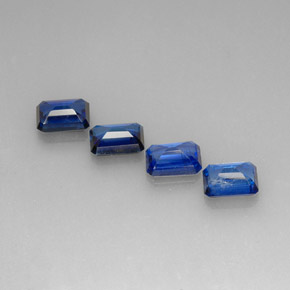 Cianite naturale blu da  ct, taglio smeraldo, VS-SI