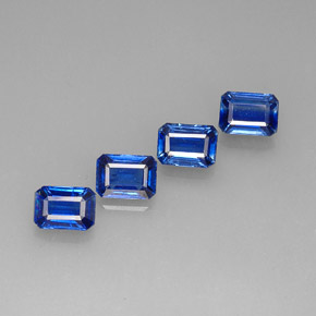 Cianite naturale blu da  ct, taglio smeraldo, VS-SI