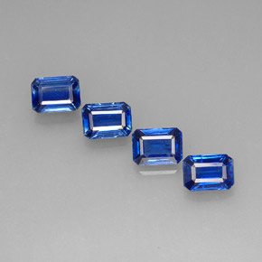 Cianite naturale blu da  ct, taglio smeraldo, VS-SI
