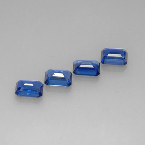 Cianite naturale blu da  ct, taglio smeraldo, VS-SI