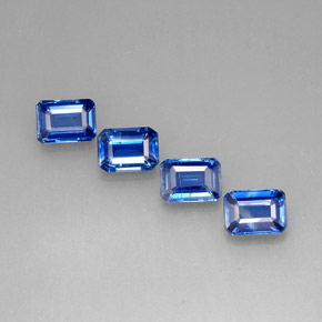 Cianite naturale blu da  ct, taglio smeraldo, VS-SI