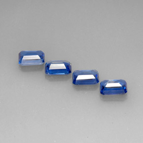 Cianite naturale blu da  ct, taglio smeraldo, VS-SI