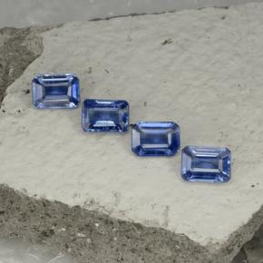Cianite naturale blu da 4,98 ct, taglio smeraldo, VS-SI