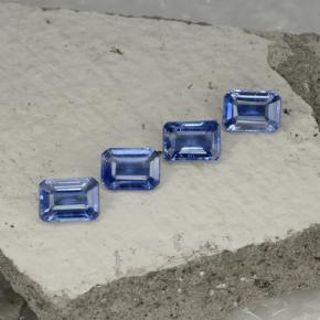 Cianite naturale blu da 4,98 ct, taglio smeraldo, VS-SI