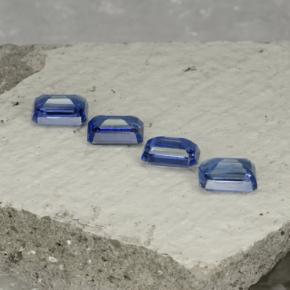Cianite naturale blu da 4,98 ct, taglio smeraldo, VS-SI