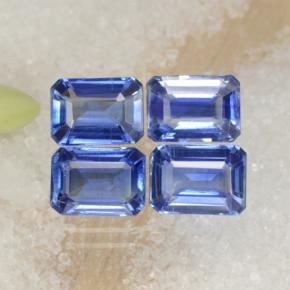 Cianite naturale blu da 5,45 ct, taglio smeraldo, VS-SI