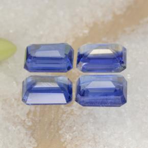 Cianite naturale blu da 5,45 ct, taglio smeraldo, VS-SI