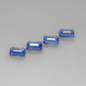 Cianite naturale blu da  ct, taglio smeraldo, VS-SI