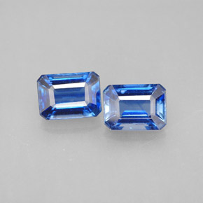 Cianite naturale blu da  ct, taglio smeraldo, VS-SI