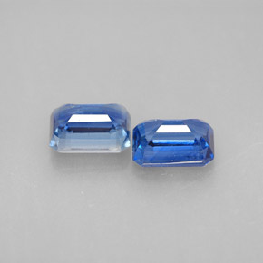 Cianite naturale blu da  ct, taglio smeraldo, VS-SI