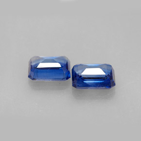Cianite naturale blu da  ct, taglio smeraldo, VS-SI