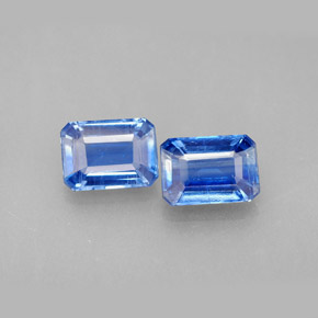 Cianite naturale blu da  ct, taglio smeraldo, VS-SI