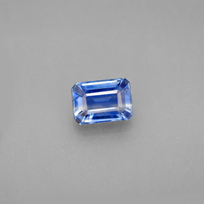 Cianite Blu naturale da 1.28 ct, Taglio smeraldo, VS-SI