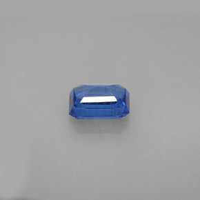 Cianite naturale blu da 1,28 ct, taglio smeraldo, VS-SI