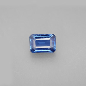 Cianite naturale blu da 1,47 ct, taglio smeraldo, VS-SI