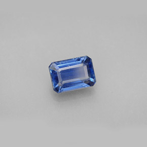 Cianite naturale blu da 1,47 ct, taglio smeraldo, VS-SI