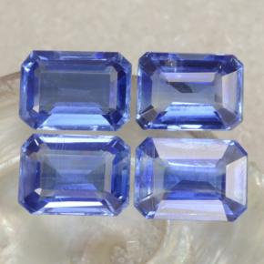 Gemme di Cianite Blu naturale da 4.89 ct, Taglio smeraldo, VS-SI