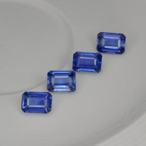 Cianite naturale blu da 5,62 ct, taglio smeraldo, VS-SI