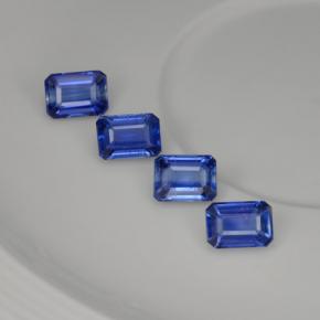 Cianite naturale blu da 5,62 ct, taglio smeraldo, VS-SI