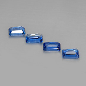 Cianite naturale blu da  ct, taglio smeraldo, VS-SI